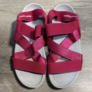 Hush Puppies Fuchsia Strap Sandals size 7